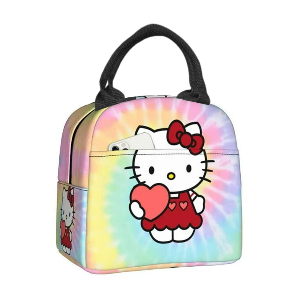 Сумка для ланча Hello Kitty, термоизолированная, полиэстер + алюминиевая фольга, 20x21x11.5 см, 100 г