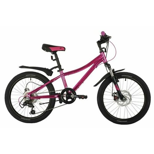 Велосипед NOVATRACK 20 KATRINA, алюминиевая рама, розовый металлик
