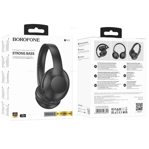 Стереонаушники Bluetooth Полноразмерные Borofone B023 V5020ч черный 129900₽