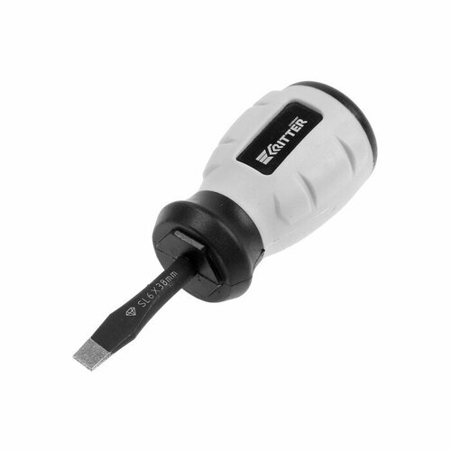 Отвертка Ritter Diamond HT20126038, с магнитом, сталь S2, 2К рукоятка, SL6 х 38 мм 9870580