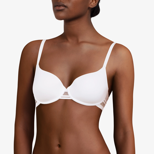 Бюстгальтер классика  Passionata, корректирующий эффект, дышащий материал, боковая поддержка, чашка на косточках, формованная, бретели несъемные, регулируемые, размер 80E, белый