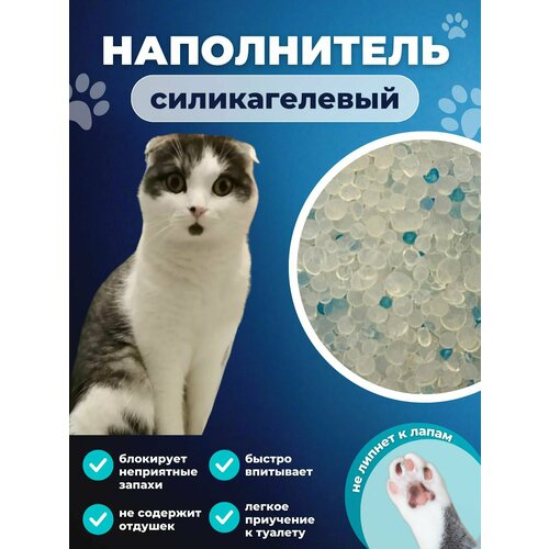 Наполнитель для кошачьего туалета силикагелевый 1 кг