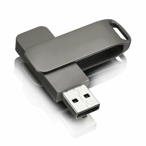USB флешка, USB flash-накопитель, Флешка Stone, 128 МB, тёмно-серая, USB 2.0, арт. F44