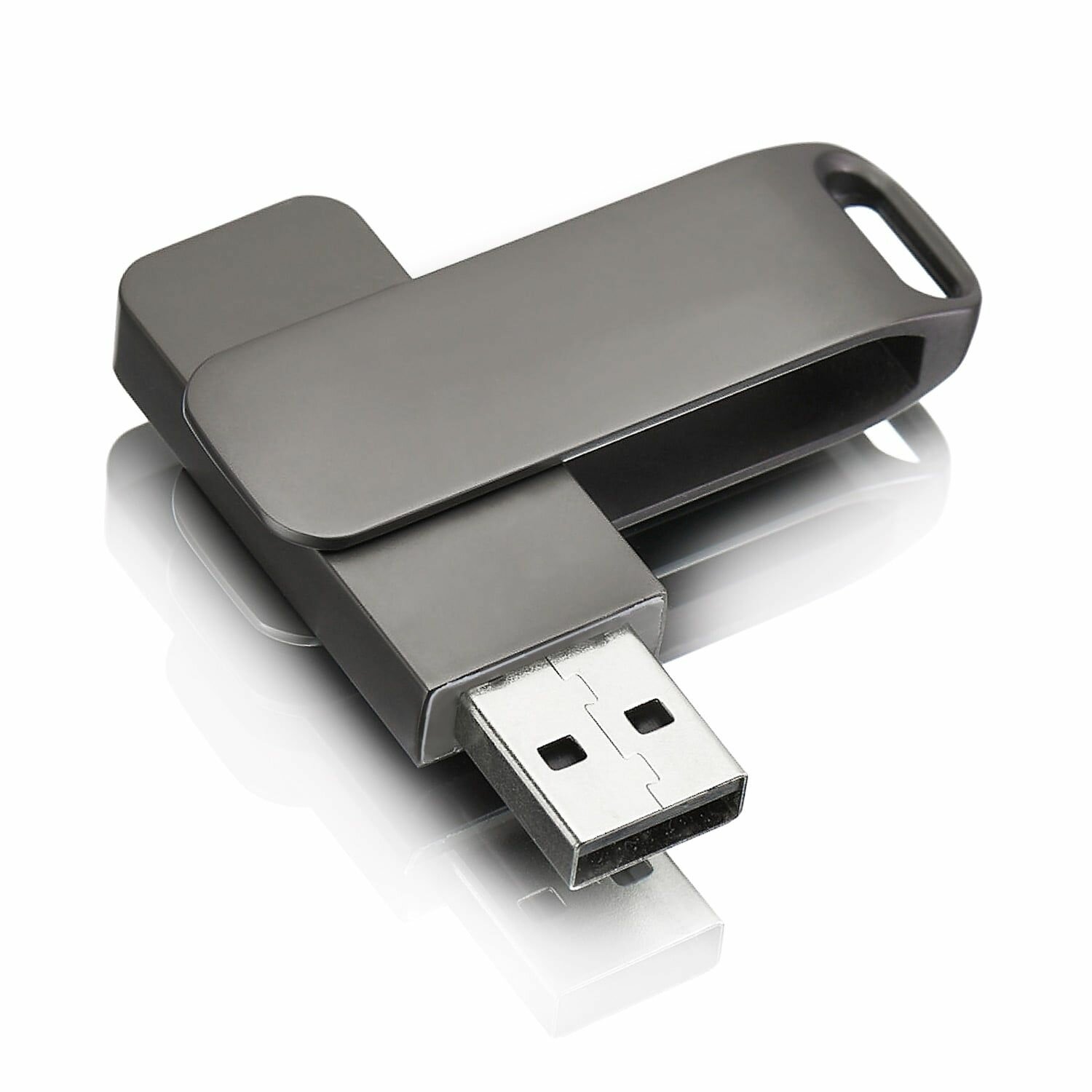 USB флешка, USB flash-накопитель, Флешка Stone, 128 МB, тёмно-серая, USB 2.0, арт. F44