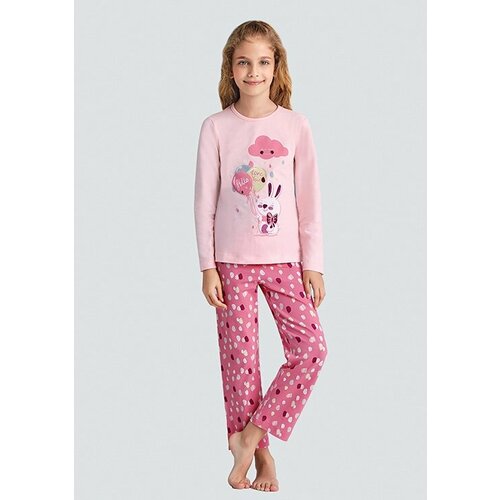 Пижама BAYKAR для девочек, размер 86-92, мультиколор