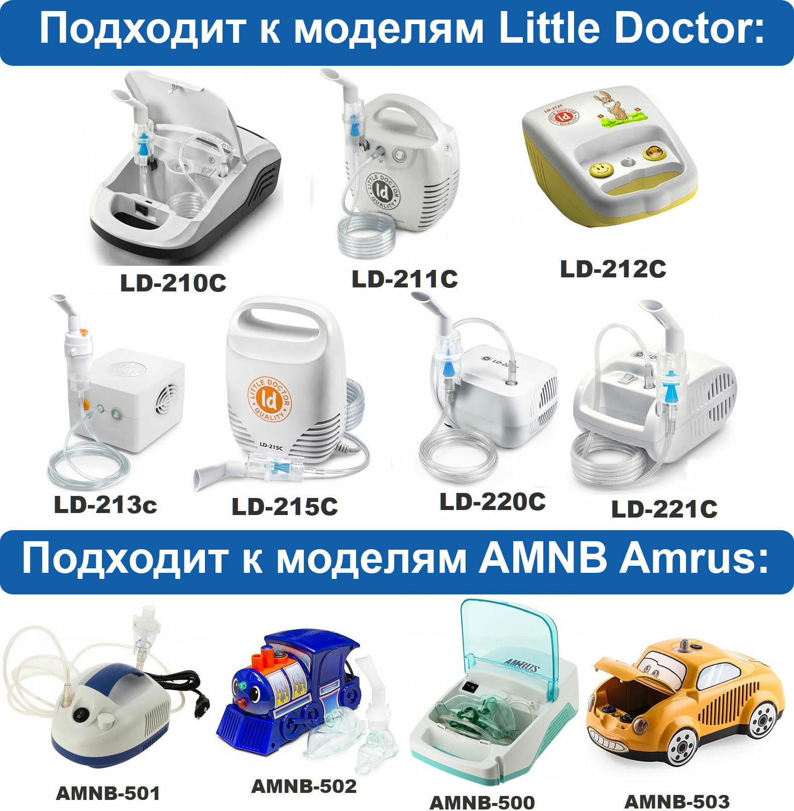 Удлиненная 3м трубка для ингаляторов: OMRON, AND, B.WELL, Microlife, Армед и др.