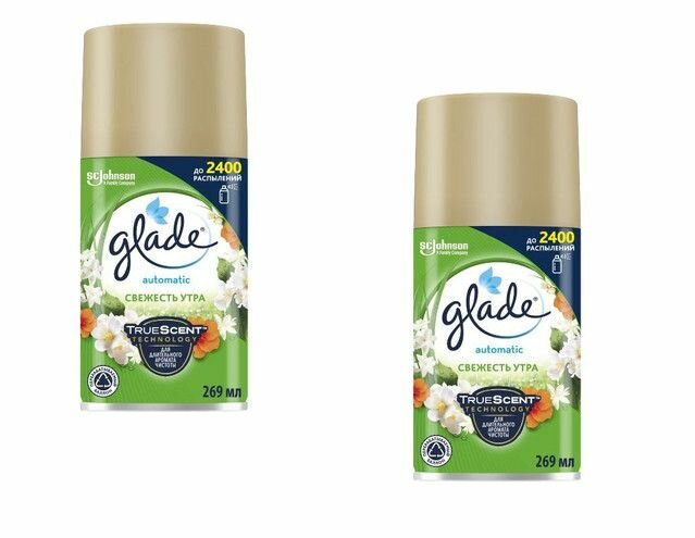 Glade Запасной баллон свежесть утра, 269мл,2 уп