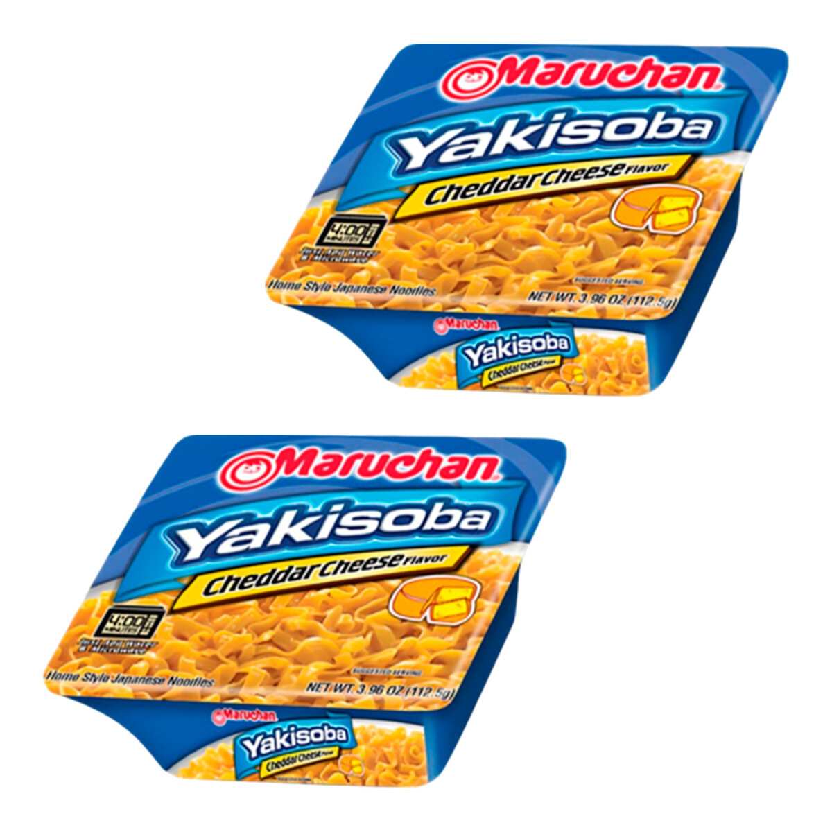 Лапша быстрого приготовления Yakisoba со вкусом сыра чеддар Maruchan, чашка 112,5 г х 2 шт