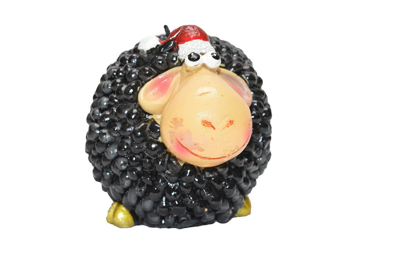 фото Свечка-овечка черная