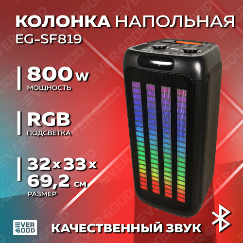 Колонка большая Bluetooth 80 Вт EG-SF819 EVERGOOD 1752200₽