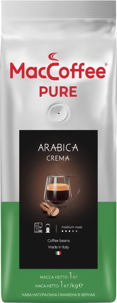 Кофе в зернах MacCoffee Pure Arabica Crema 1кг - фото №11