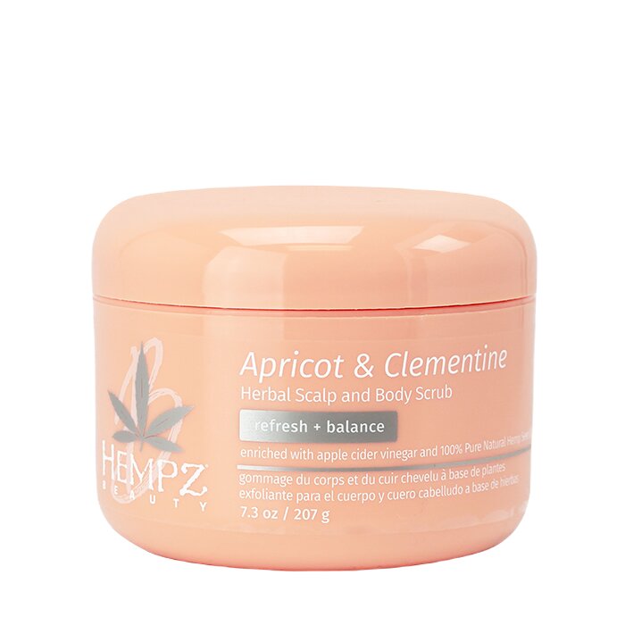 Скраб для кожи головы и тела абрикос и клементин / Apricot & Clementine Herbal Scalp & Body Scrub 207 гр