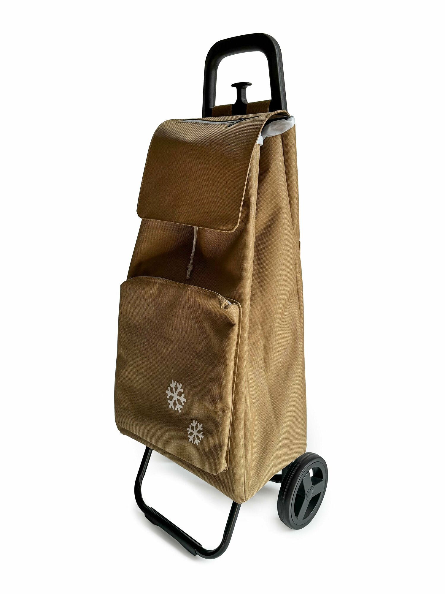 фото Сумка-тележка ЕГ Мэри хозяйственная на колесиках 20 кг коричневая