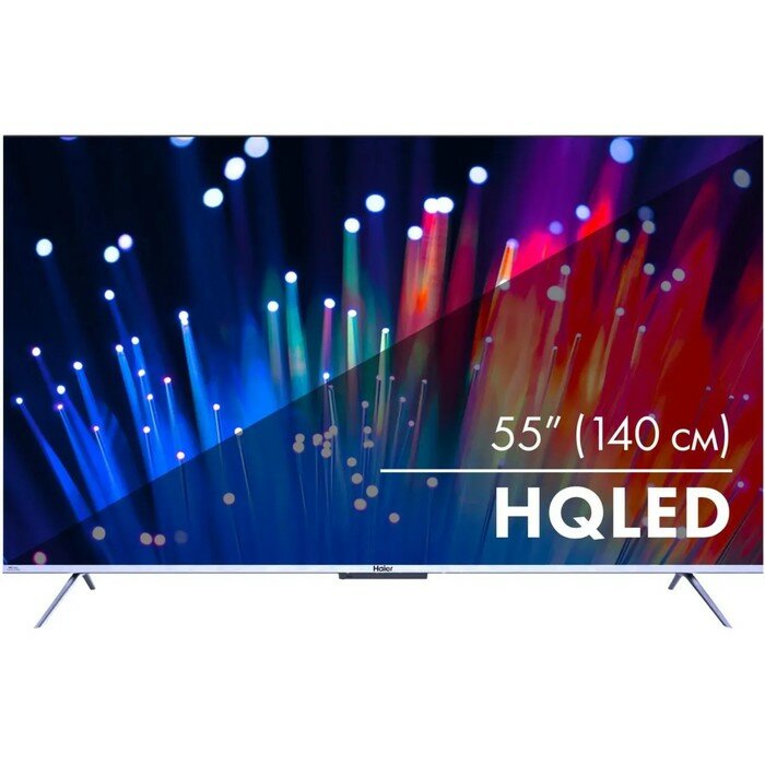 Телевизор Haier SMART TV S3, 55", 3840x2160, DVB-T2/C/S2, HDMI 4, USB 2, Smart TV, чёрный 10385216