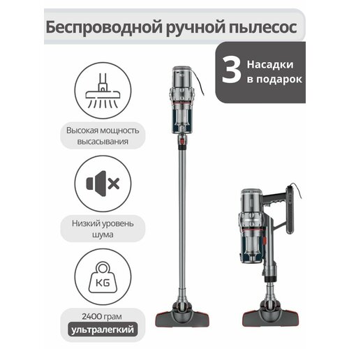 Пылесос ручной SOKANY- SK-/Вертикальный/беспроводной/2000 вт//40 мин работы от аккумулятора