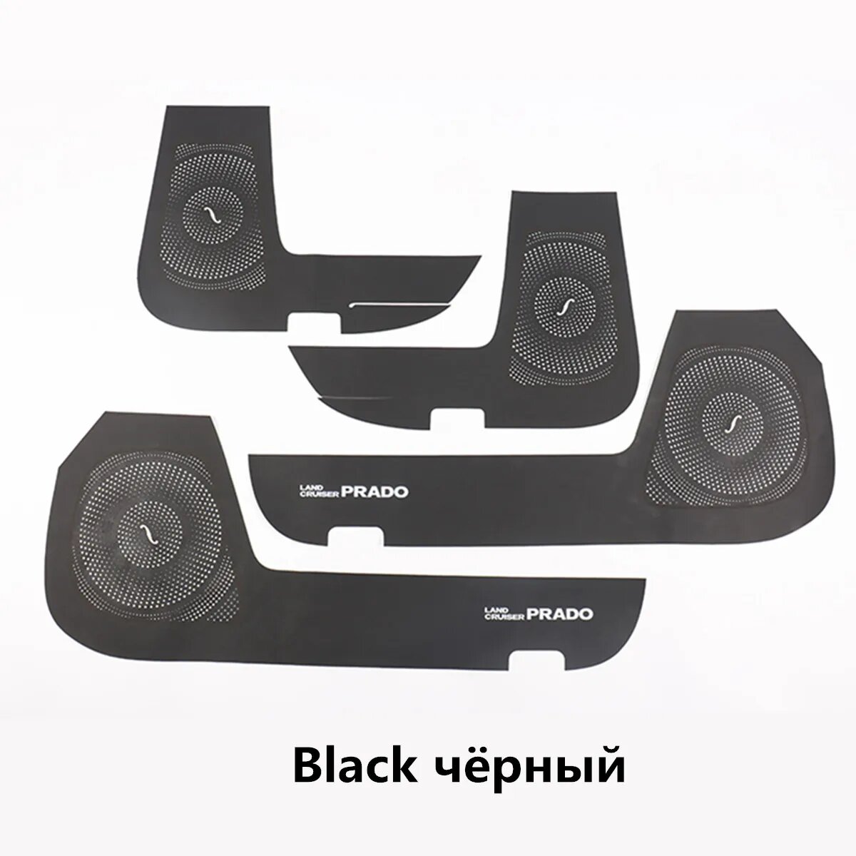 Противоударная наклейка на дверь, натуральная кожа, для Toyota Land Cruiser Prado 150, 2010, 2011, 2012, 2013, 2014, 2016, 2017, 2018, 2019, Black