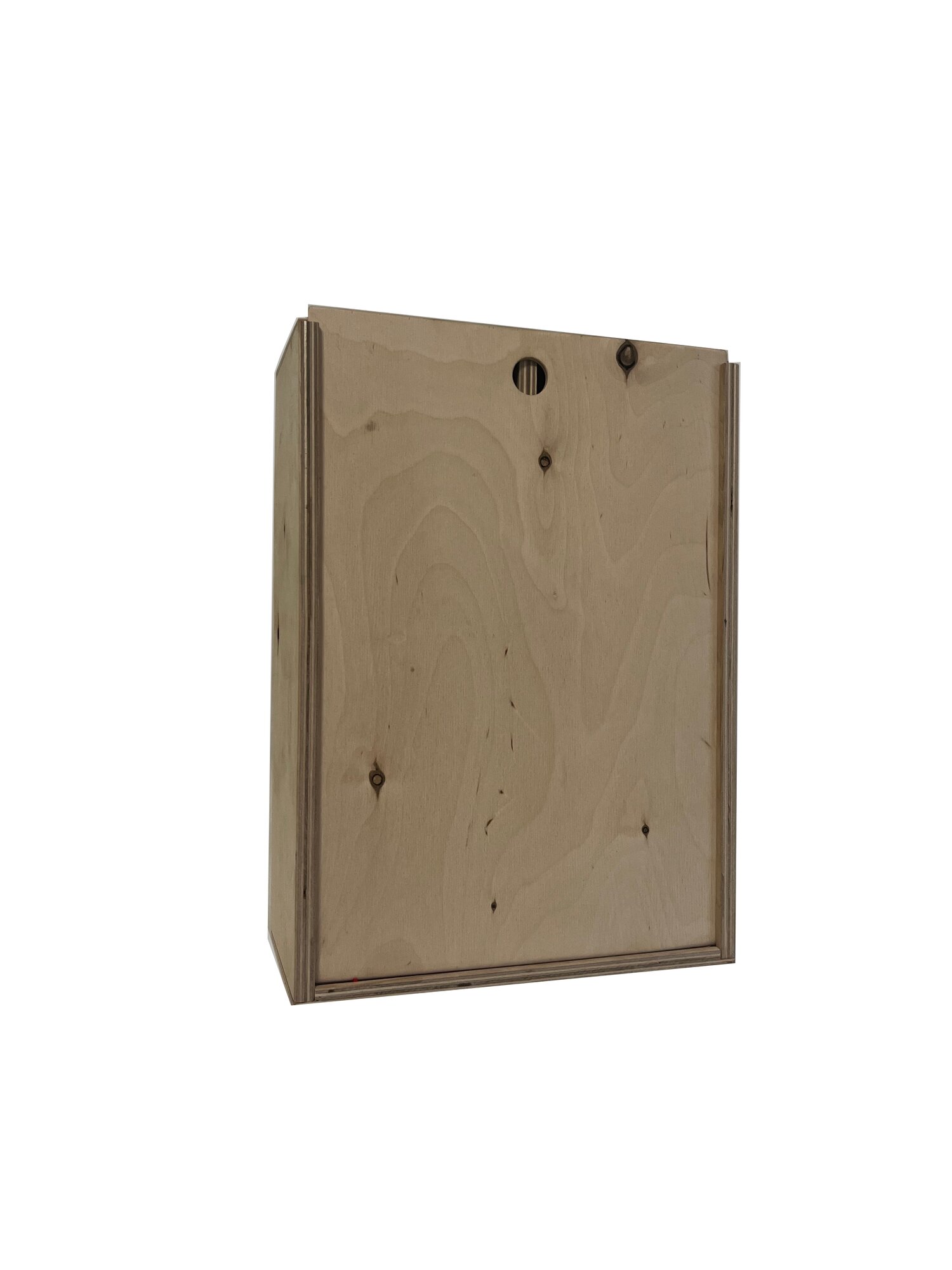 Подарочная деревянная коробка (упаковка) для бутылки алкоголя — фото 1