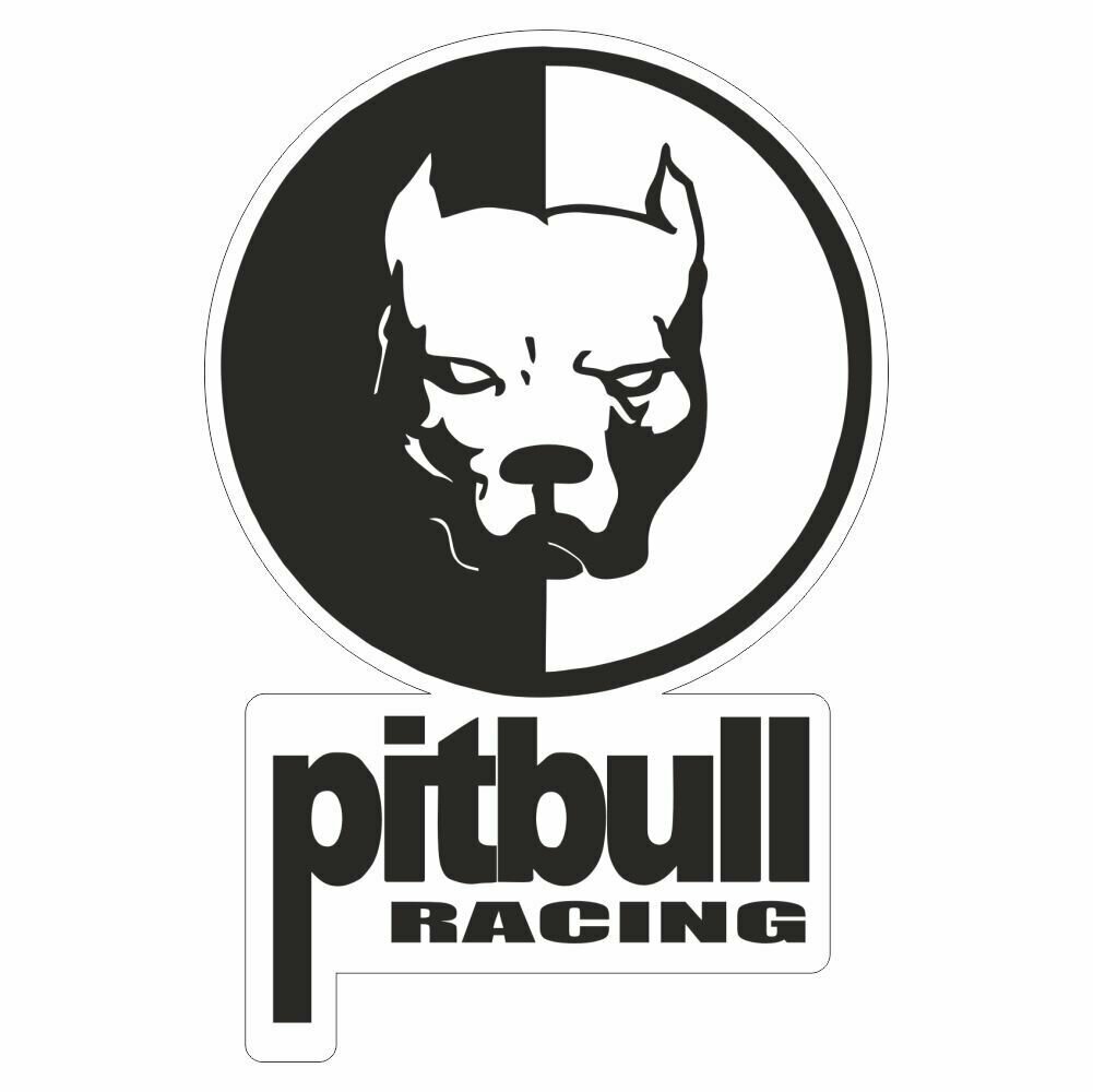 Наклейка 100х150мм  Pitbull racing   Арт рэйсинг