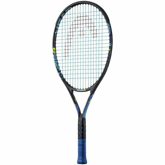 Ракетка для большого тенниса детская Head Novak 21 Gr05, 235024, для 4-6 лет, черно-синий, со струнами