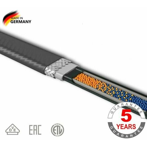 Греющий кабель Shtein SWT-30 MP саморегулирующийся нагревательный кабель для кровли 25м 17500₽