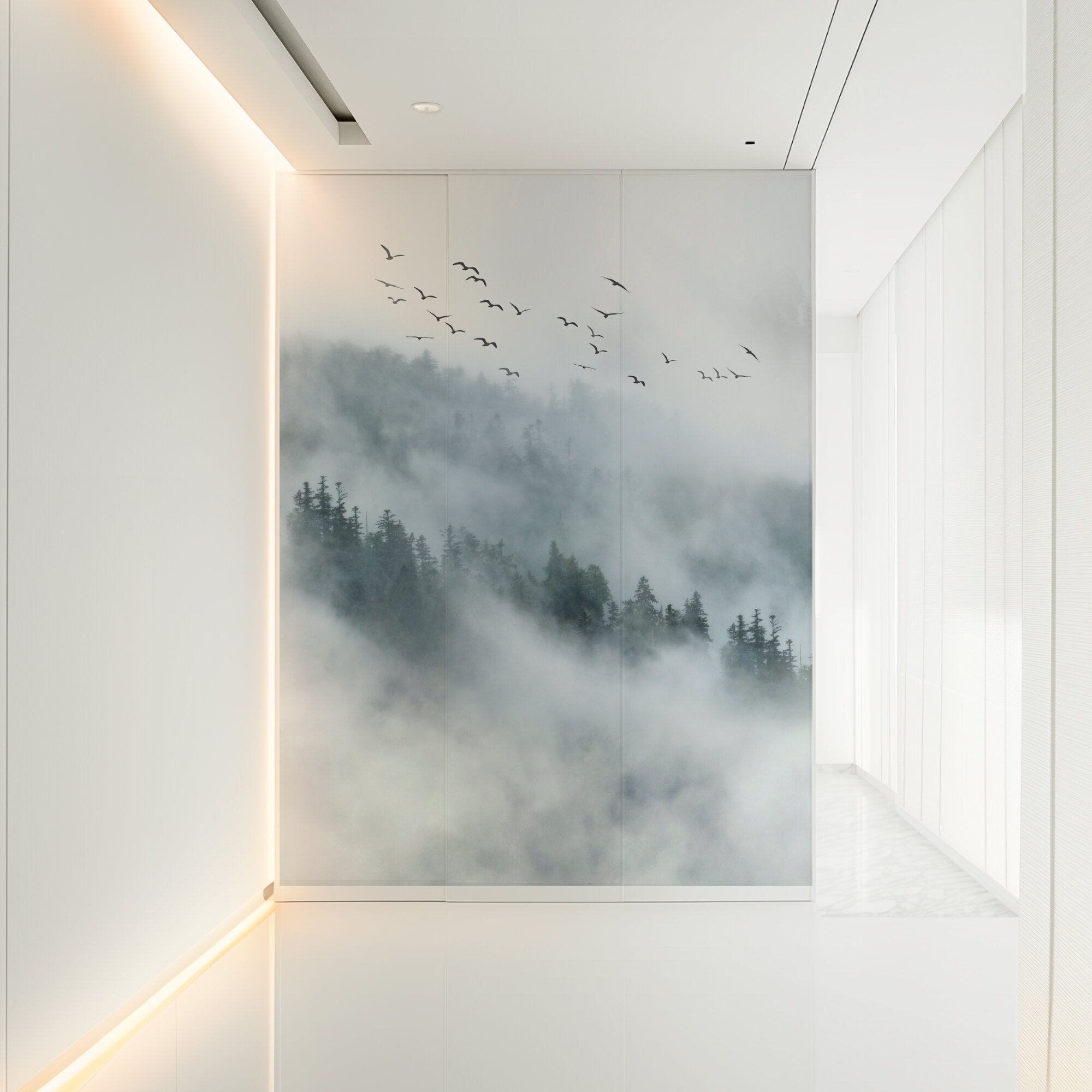 Фотообои 3д на стену  Туманность   флизелиновые 200х270 см на кухню  спальню  зал