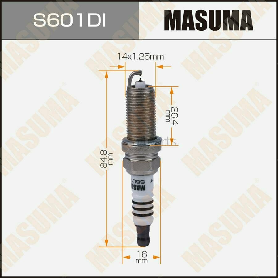 MASUMA S601DI Свеча зажигания MASUMA DOUBLE IRIDIUM (DILFR6D11)