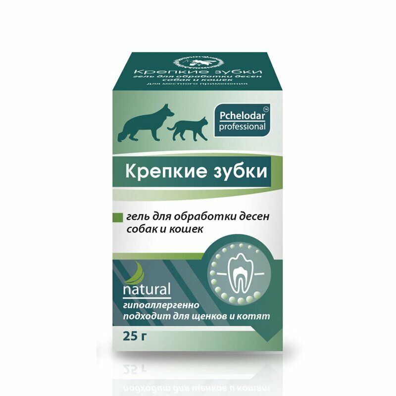 Агробиопром КРЕПКИЕ ЗУБКИ гель для обработки десен собак и кошек 25г