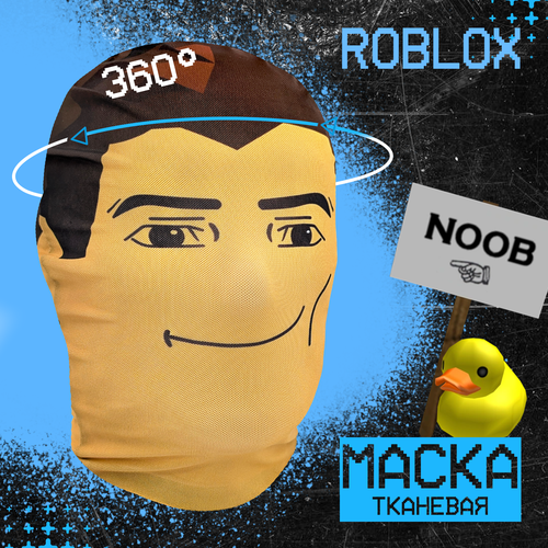 фото Карнавальная тканевая маска на лицо roblox роблокс daki daki
