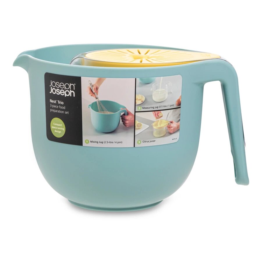 Набор емкостей 3 в 1 Joseph Joseph Nest Trio миска 25 л соковыжималка для цитрусовых и стакан