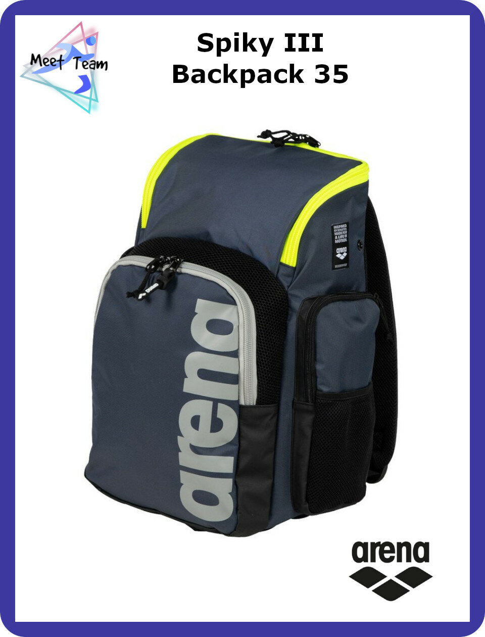 Рюкзак Arena SPIKY III BACKPACK 35 , темно-синий-черный