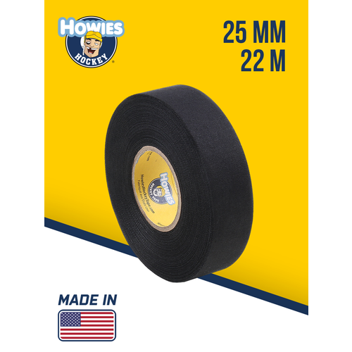 Лента хоккейная Howies 25мм х 22м черная