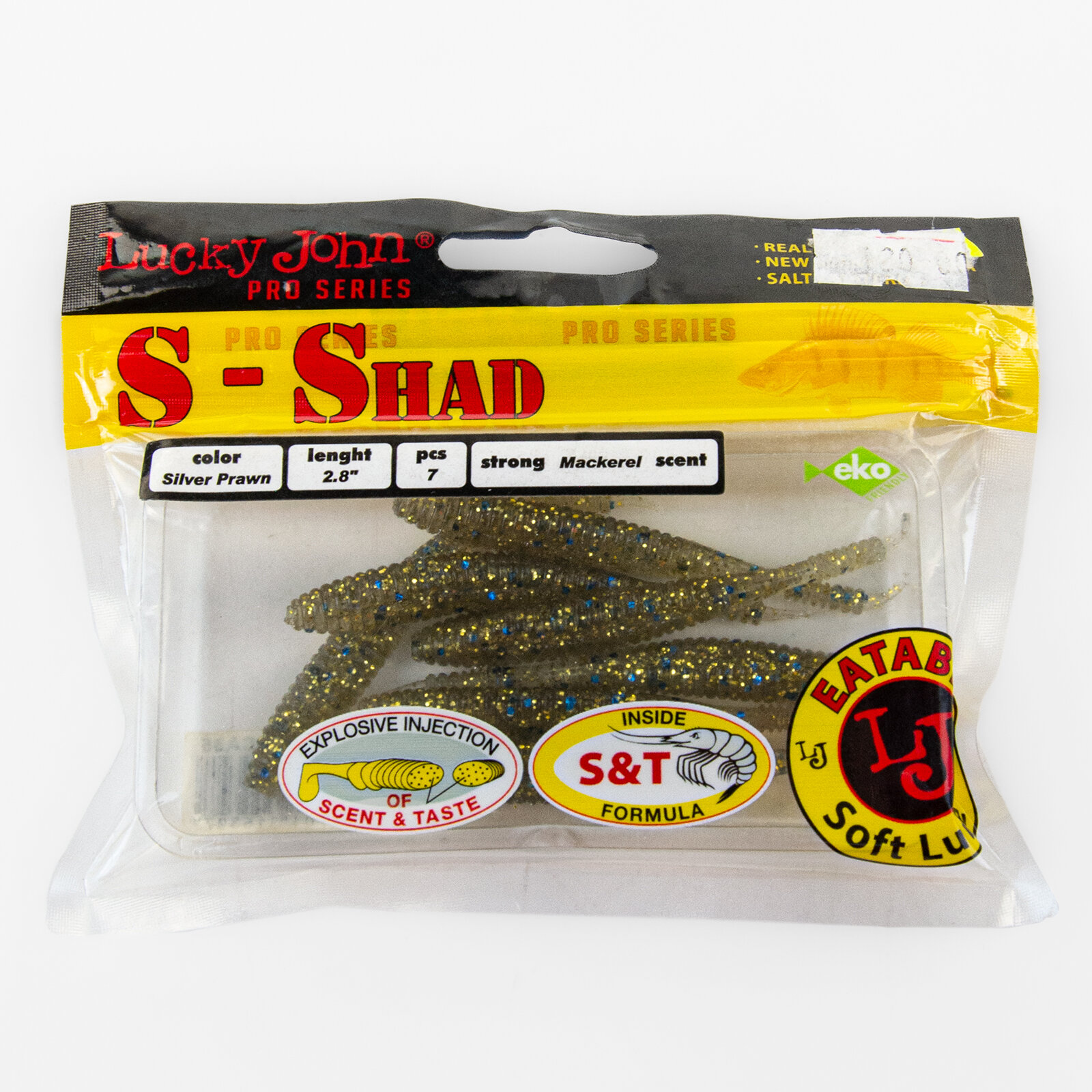 Черви Lucky John S-Shad 71 (2.8"/71мм/1.65гр) / набор 7 штук