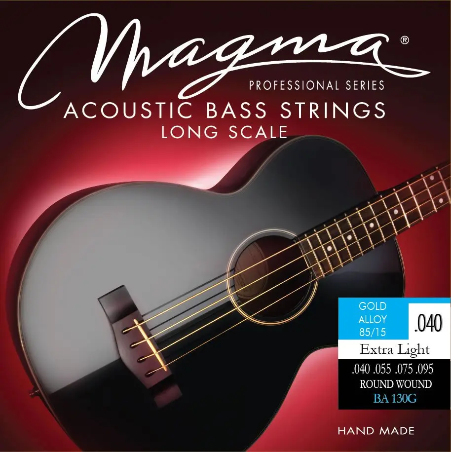 Струны для акустической бас-гитары Magma Strings BA130G 40-95