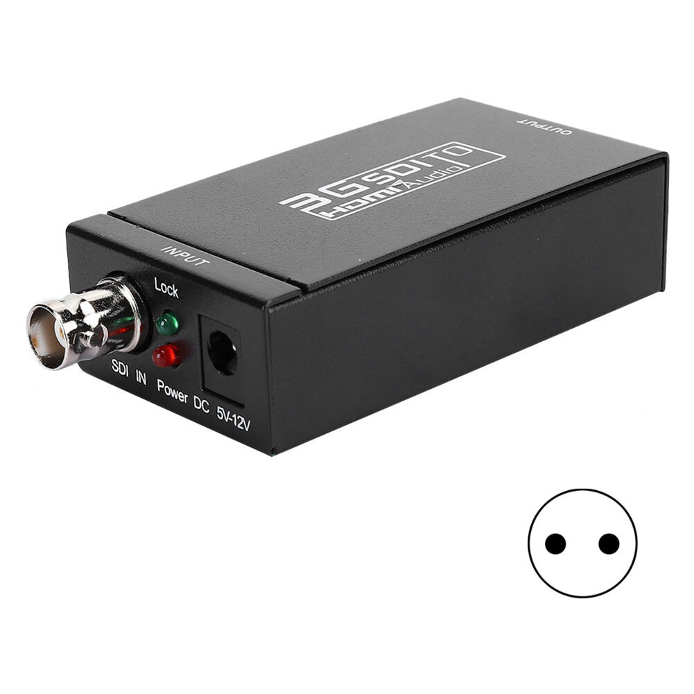 Конвертер SDI в HDMI, коммутационная коробка высокой четкости для камеры и телевизора, черный, поддержка интерфейса 3G SDI, HDMI1.3, 110–240 В, черный, цена ЕС
