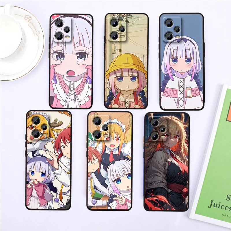 Картинки Классное искусство M-Miss Kobayashis Дракон горничная для Xiaomi Redmi Note 13 12R 12 12S Turbo 11 11T 11S 10 10S Pro Plus 5G черный ТПУ, HA9005HSE, Redmi Note 11S 4G