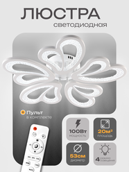 Люстра потолочная светодиодная с пультом на кухню, в спальню, гостиную WEDO LIGHT
