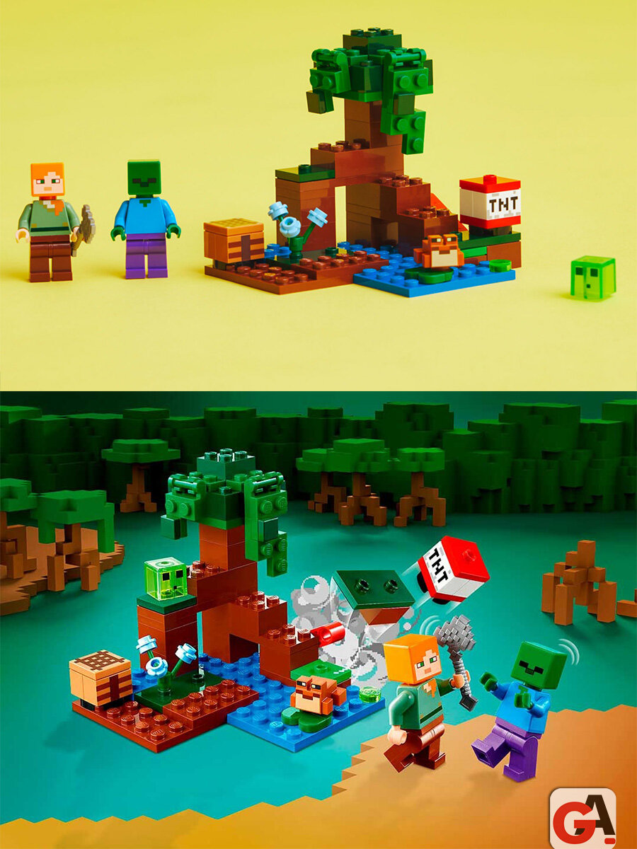 Конструктор Майнкрафт Болотное приключение — фото 1