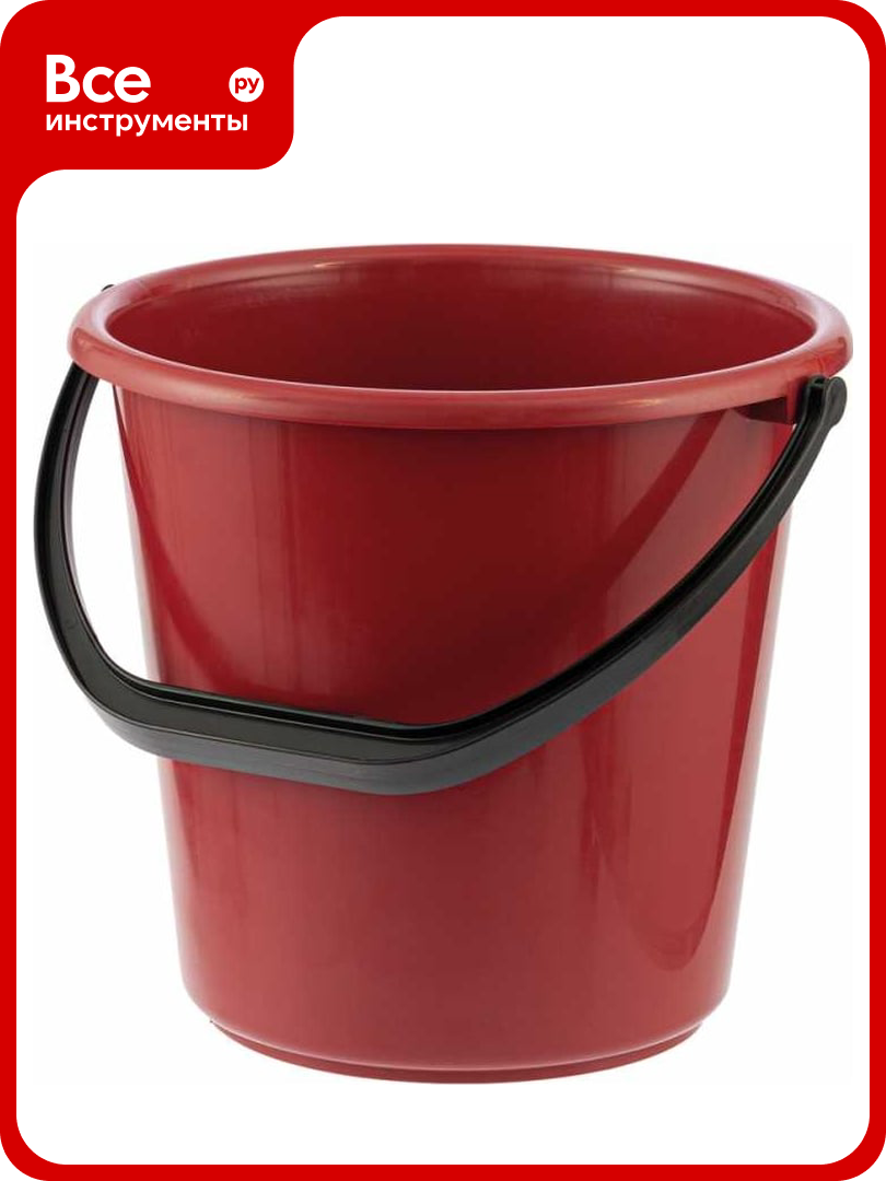Ведро пластмассовое Palisad Home круглое 10 л 929665