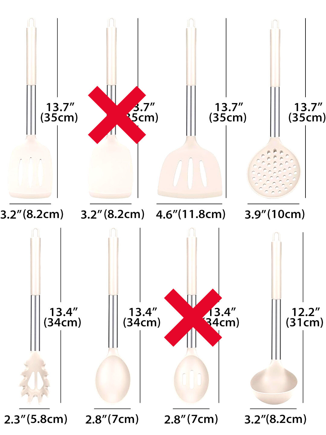 Силиконовый кухонный набор, 6 предметов — фото 1