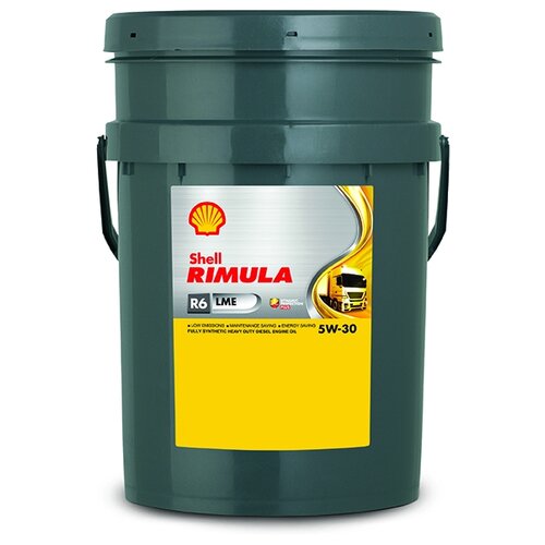 фото Моторное масло shell rimula r6 lme 5w-30 20 л