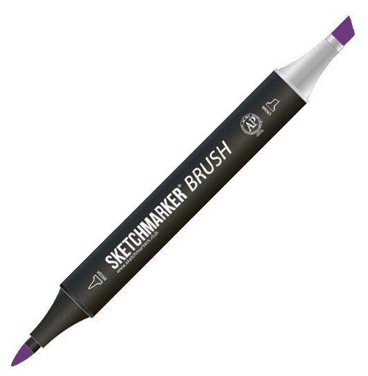 Маркер Sketchmarker Brush двухсторонний на спирт.основе цв.V61 Фиолетовый