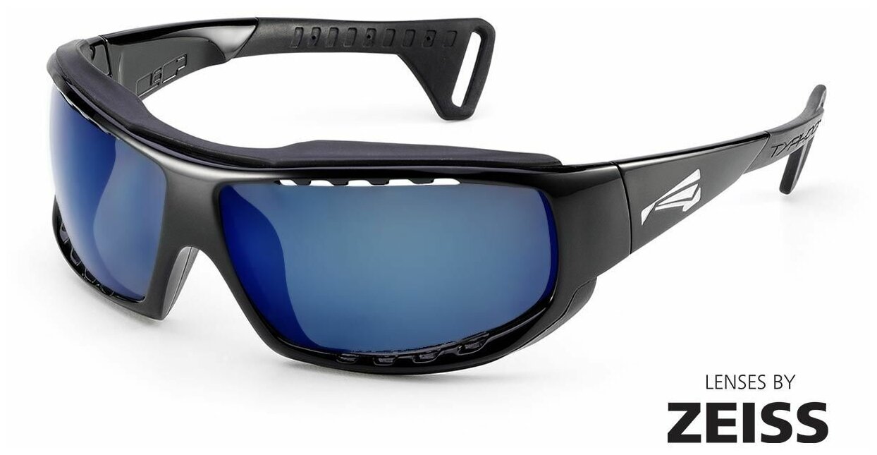 Солнцезащитные очки LiP Sunglasses  LiP Typhoon / Gloss Black - Black / Zeiss / PA Polarized / Gun Blue