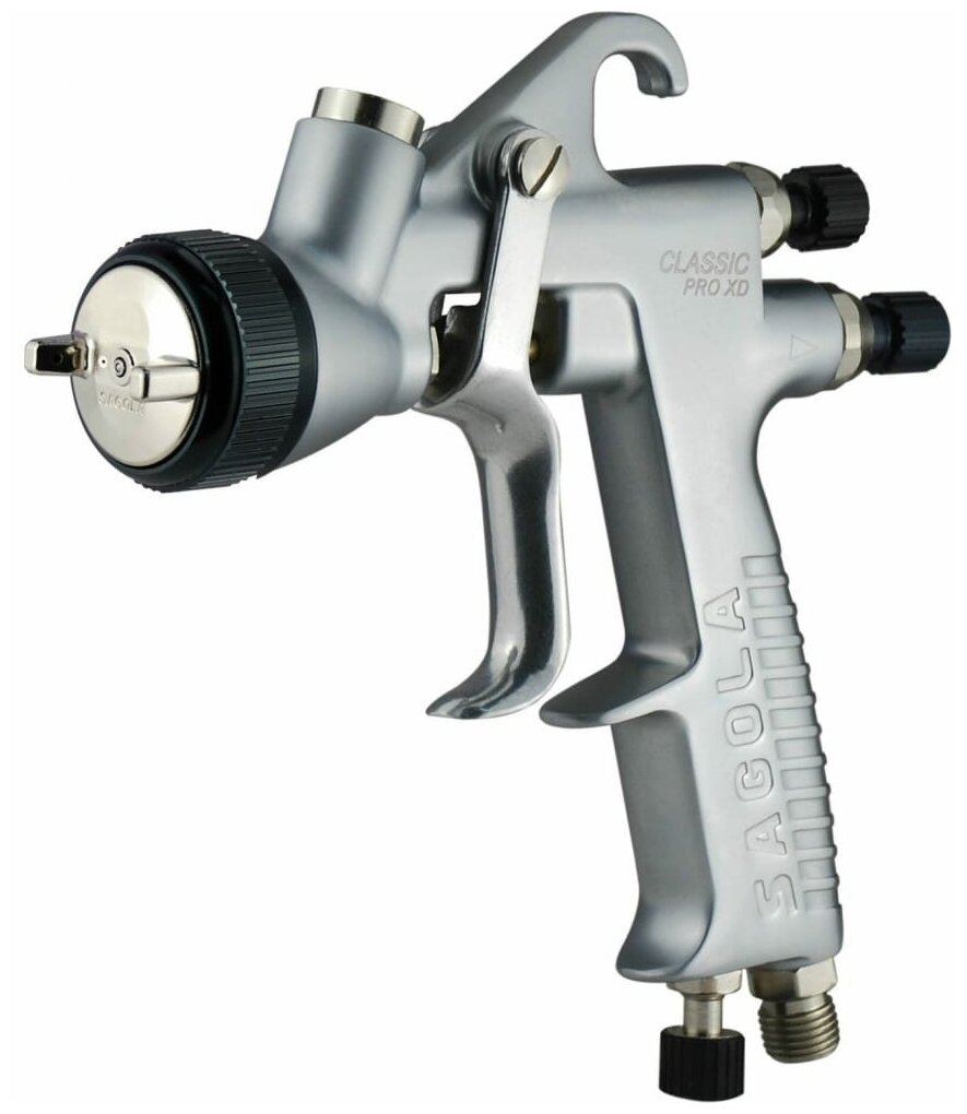 Sagola Универсальный окрасочный пистолет для эмалей лаков и грунтов c воздушной головой 21EPA дюзой 18 мм. 10141625