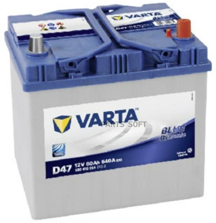 Аккумулятор varta blue dynamic 60 а/ч обратная r+ 232x173x225 en540 а