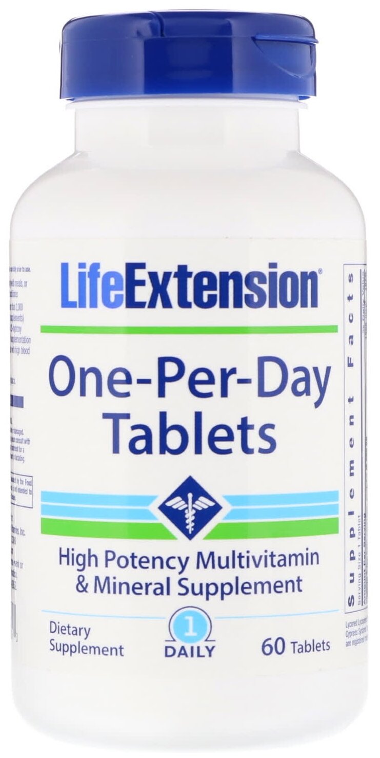 Капсулы Life Extension One-Per-Day Multivitamin, 300 мл, 60 шт.