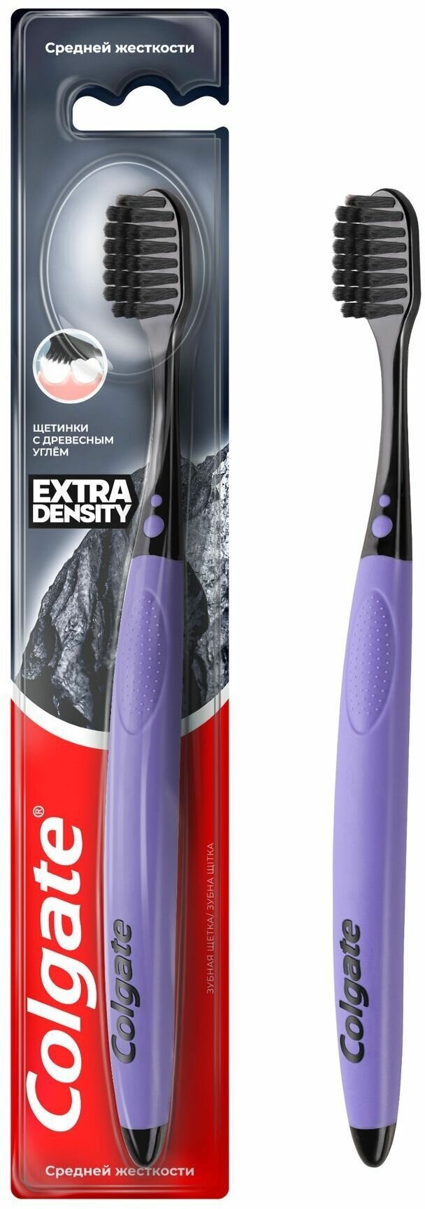 Зубная щетка Colgate Extra Density средней жесткости, 1 шт - фото №3