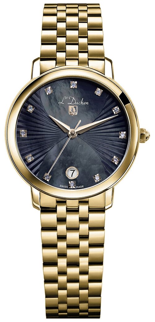 Наручные часы LDuchen Quartz 77980, черный, серый