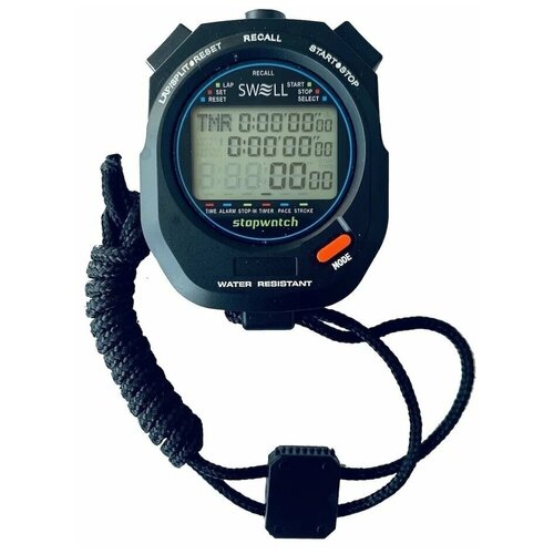 секундомер профессиональный спортивный mad wave stopwatch sw 100 m1402 09 1 00w Профессиональный спортивный секундомер SWELL электронный (100 памятей)