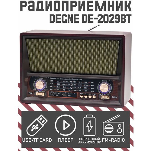 Радиоприемник DEGNE DE-2029BT black 230000₽