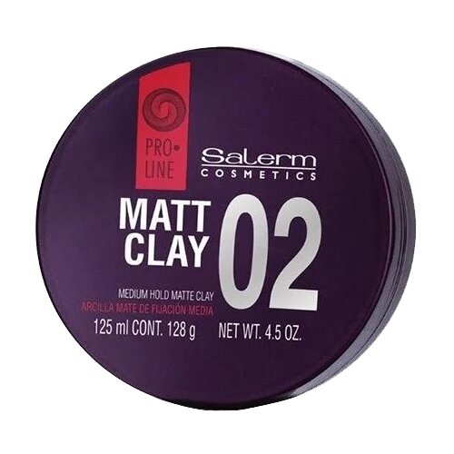 Salerm Cosmetics Глина ProLine Matt Clay, средняя фиксация, 125 мл глина сильной фиксации beardburys beardburys wax matt clay 100 мл